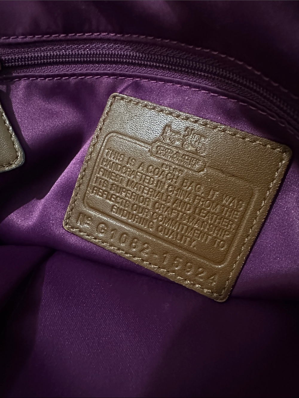 Coach Brown Croc-Embossed Leather Satchel with Gold Hardware - Picture 2 of 16